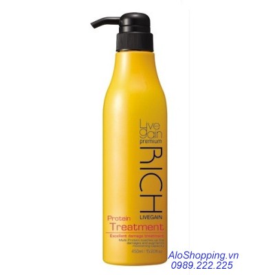 DẦU GỘI PROTEIN COOL LIVEGAIN RICH TRỊ GÀU NGỨA DA ĐẦU 500M
