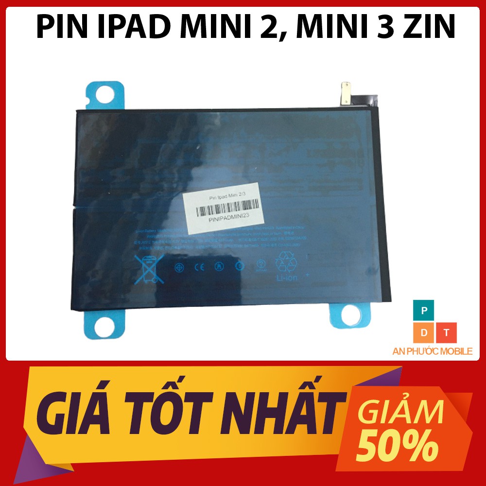 [Mã ELHA22 giảm 5% đơn 300K] Pin Ipad mini 2, Mini 3