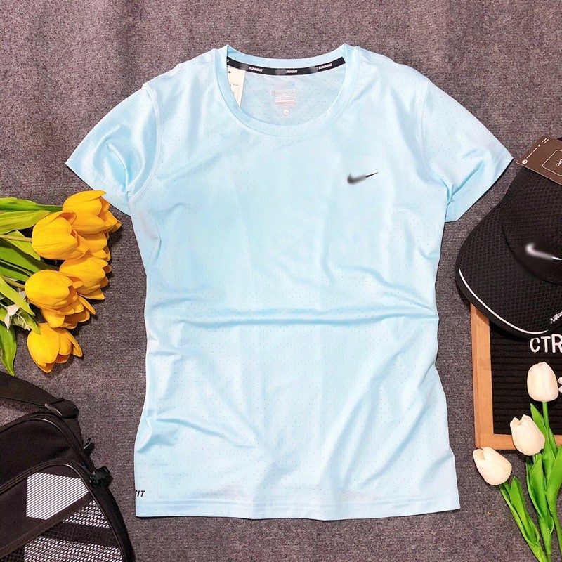 ÁO THỂ THAO NỮ CHẤT LIỆU THUN LƯỚI KIM TẬP GYM, YOGA, CHẠY BỘ