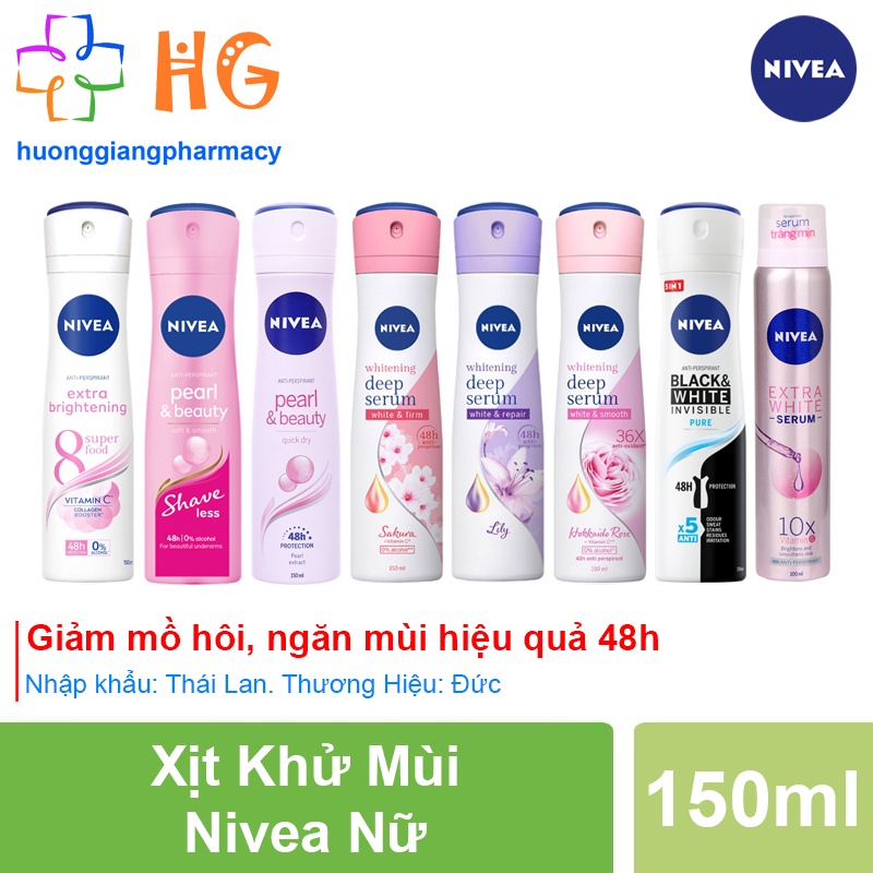 Xịt khử mùi nữ sáp lăn nách Nivea Sáp khử mùi hàng Chính Hãng Thương hiệu Đức sản xuất tại Thái Lan