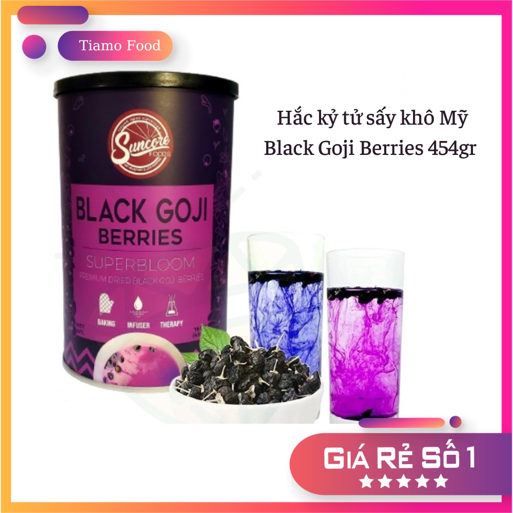 [HSD 2026] Hắc kỷ tử Organic Black Goji Berries Mỹ 454gr