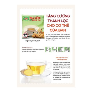 [Date:01.2025] Trà gừng hoà tan Super 400g (20g x 20 gói)