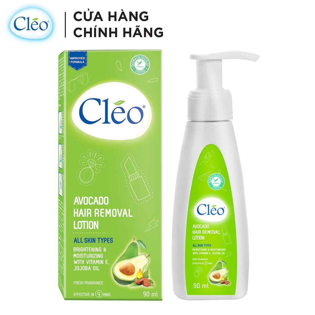 Bộ đôi Kem Giảm thâm nách Cleo 35g và Lotion Tẩy lông Cleo 90ml