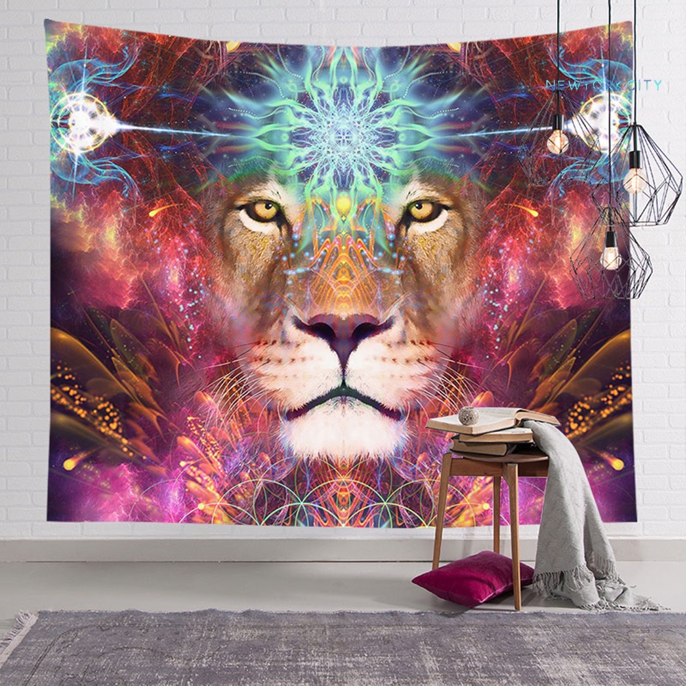 Thảm Treo Tường Trang Trí In Hình Động Vật Phong Cách Gothic