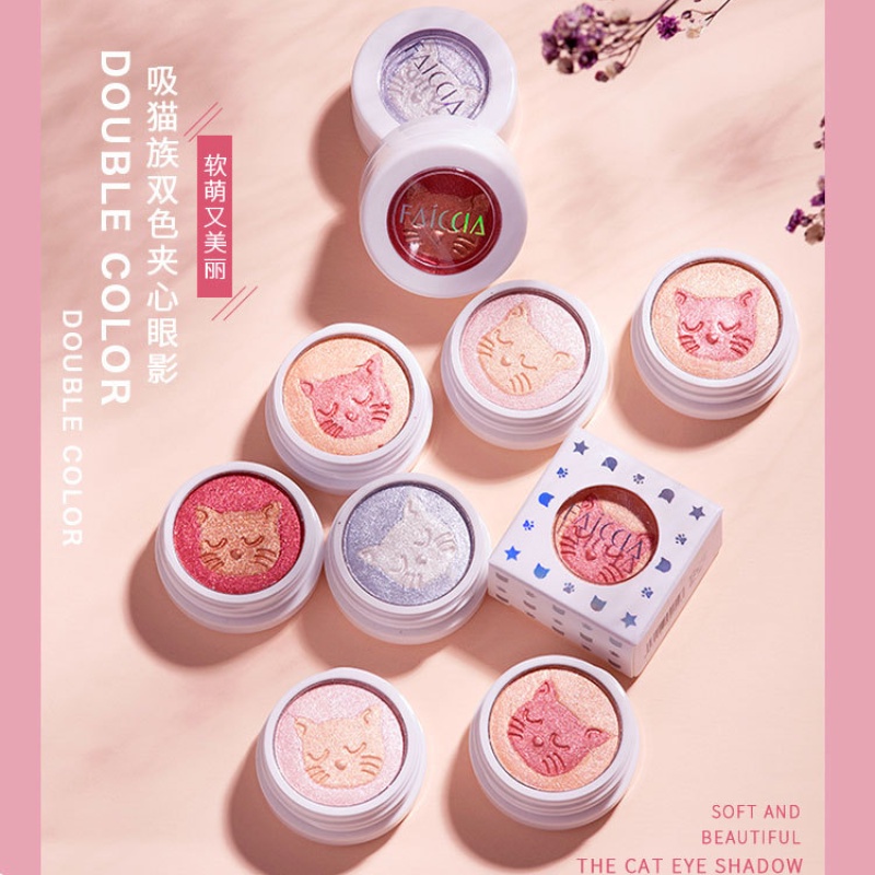 [Hàng mới về] Bảng phấn mắt hai tông màu ánh nhũ lấp lánh