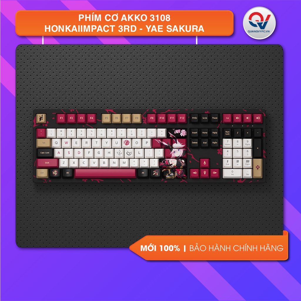 Bàn phím cơ AKKO 5108S Honkai Impact 3rd – Yae Sakura