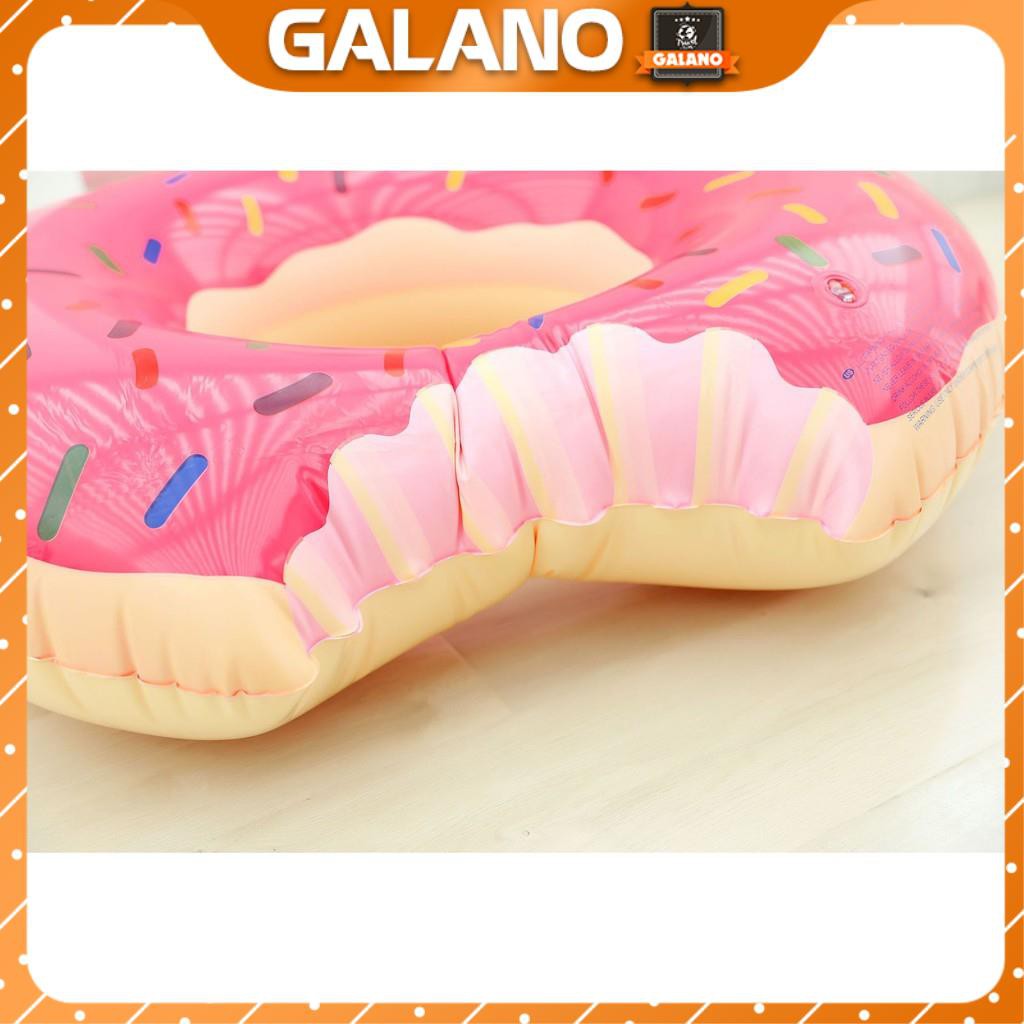Phao bơi cho bé GALANO size 60 cm tập bơi cho trẻ em hình bánh vòng Donut dễ thương SS-001301