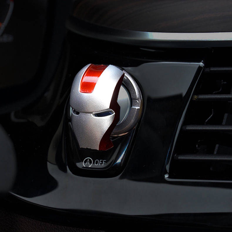 Ốp dán trang trí nút khởi động xe hơi One-Click thời trang