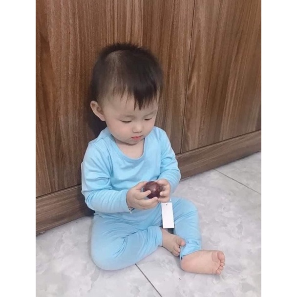 Bộ thun lạnh trơn dài tay mickymom cho bé từ 8-20kg