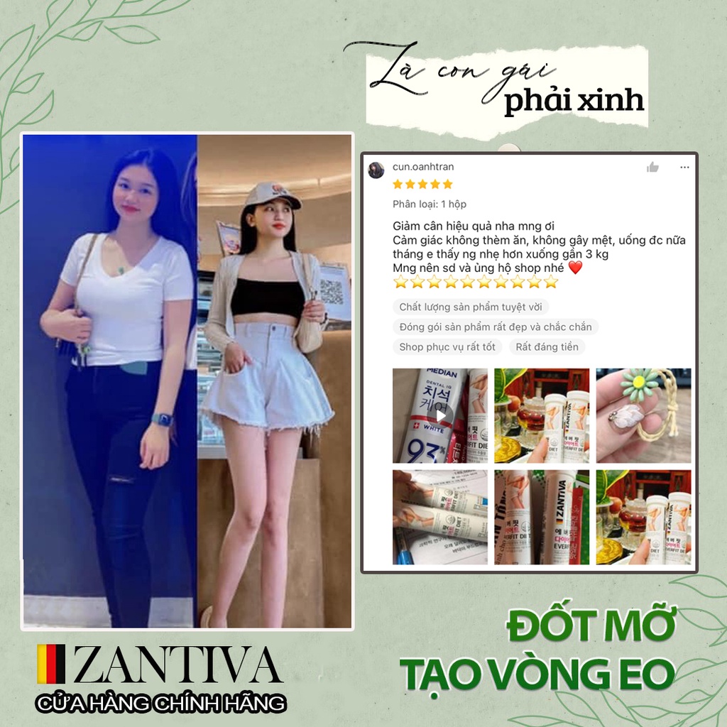 Viên Sủi giảm cân Zantiva Hàn Quốc