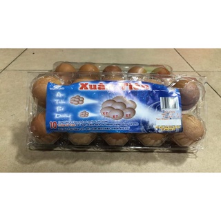 Trứng gà tươi Xuân Tiên vỉ 10 quả có hộp