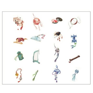 Set 32 sticker washi trang trí SW32