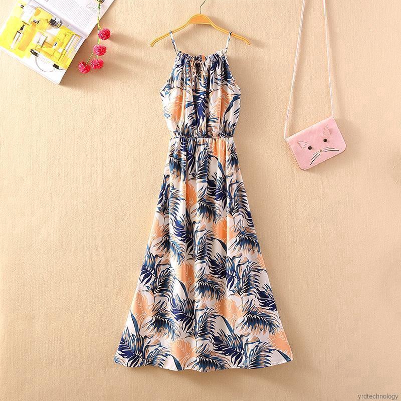 Đầm Maxi Sát Nách Hoạ Tiết Hoa Thời Trang Đi Biển Cho Nữ | BigBuy360 - bigbuy360.vn