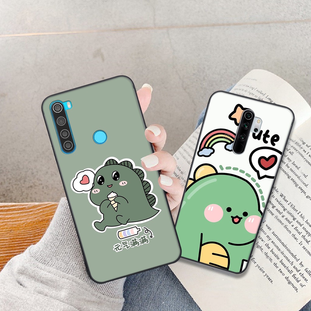 Ốp lưng Xiaomi Redmi Note 8 - Note 8 Pro in hình khủng long cute