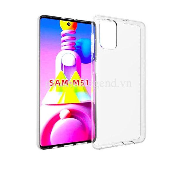 Ốp lưng Silicon dẻo trong chống sốc cho điện thoại Samsung Galaxy M51 hàng loại đẹp