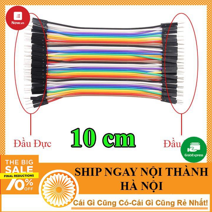 10 Sợi Dây Cắm Test Board Đực Đực 10cm - NTHN