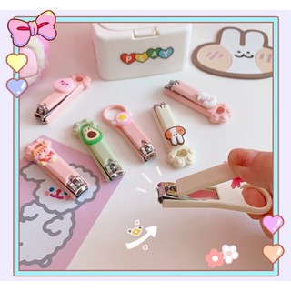 Bấm móng tay mini nhỏ gọn trang trí hình 3D dễ thương