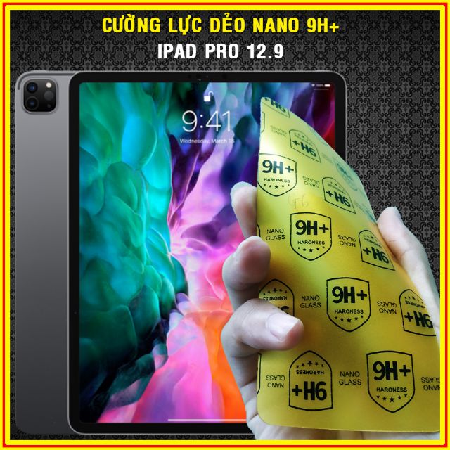 Dán cường lực nano iPad Pro 12.9 2017, 2018, 2020