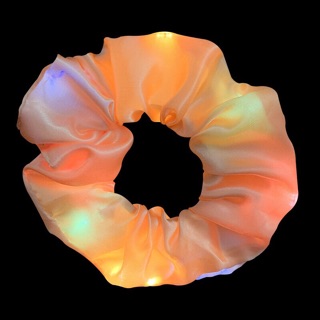 Dây buộc tóc vải scrunchies phát sáng
