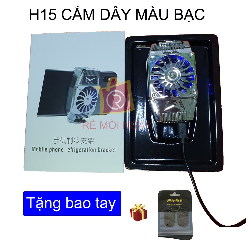 Quạt tản nhiệt điện thoại H15 có pin