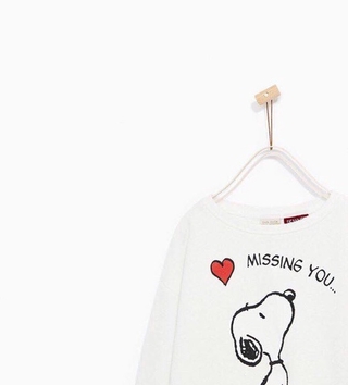 Áo nỉ chú chó Snoopy