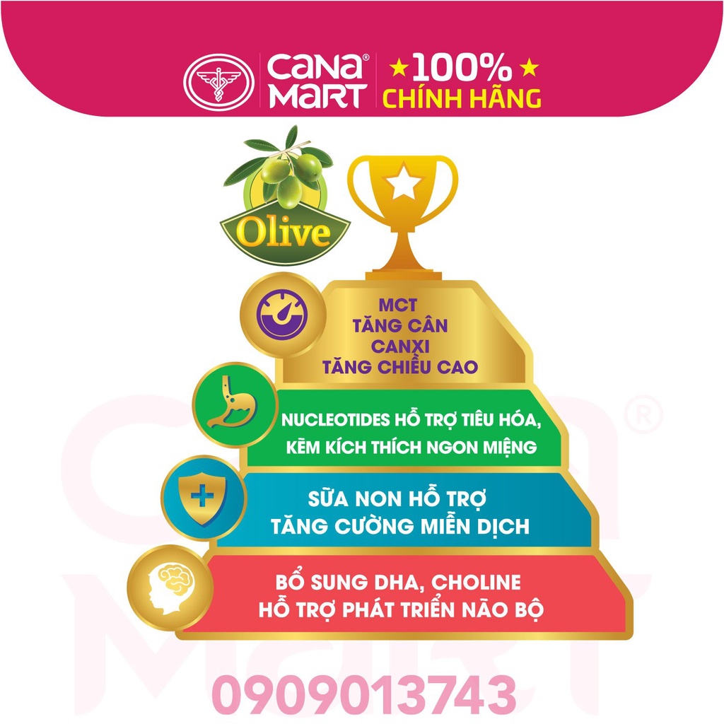 Sữa bột Nutricare CARE 100 GOLD 0+  cho trẻ thấp còi (800g)