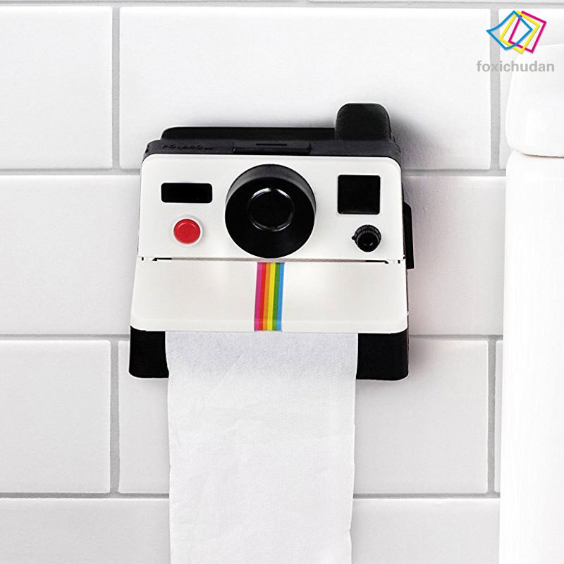 Hộp Đựng Khăn Giấy Hình Máy Ảnh Polaroids Phong Cách Retro