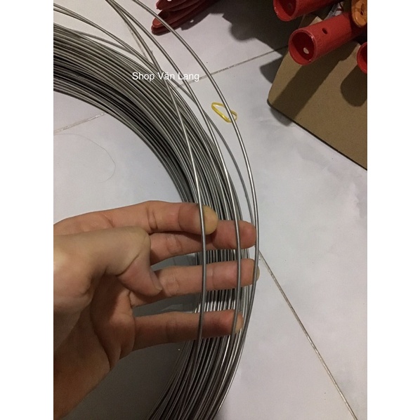 dây thép inox 2li không rỉ sáng bóng