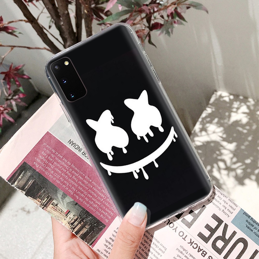 Ốp điện thoại TPU mềm họa tiết Marshmello DJ cho iPhone 11 12 Mini X XS XR Pro Max