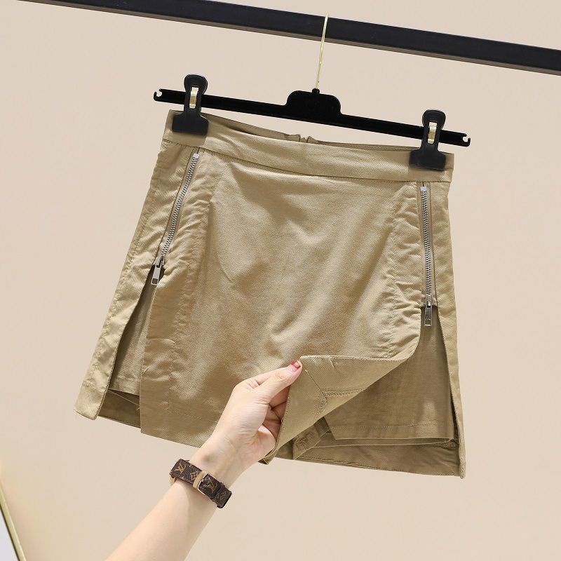 Jiashucheng Chân Váy Ngắn Chữ a Lưng Cao Phong Cách Thời Trang Mới Mùa Hè Cho Nữ