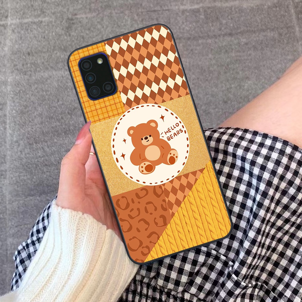Ốp lưng Samsung A31 happy day, gấu bear dễ thương - BỀN - ĐẸP -BAO GIÁ TOÀN THỊ TRƯỜNG