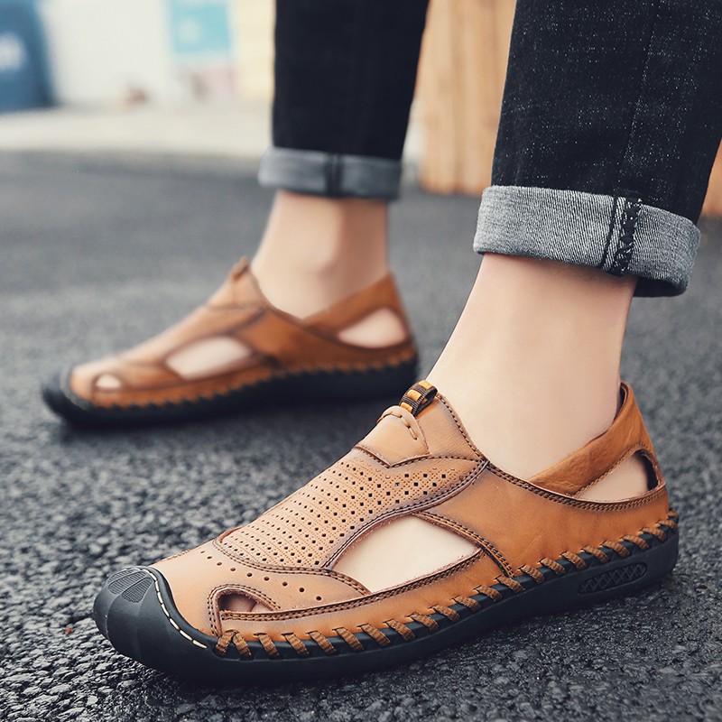 Giày sandal da bò chất lượng cao cho nam