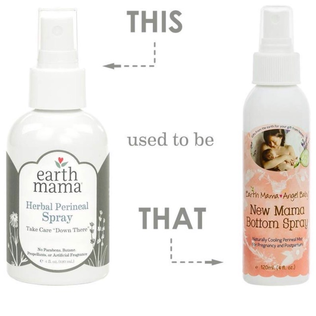 XỊT GIẢM ĐAU TẦNG SINH MÔN EARTHMAMA ORGANIC PERINEAL( BALM & SPRAY)