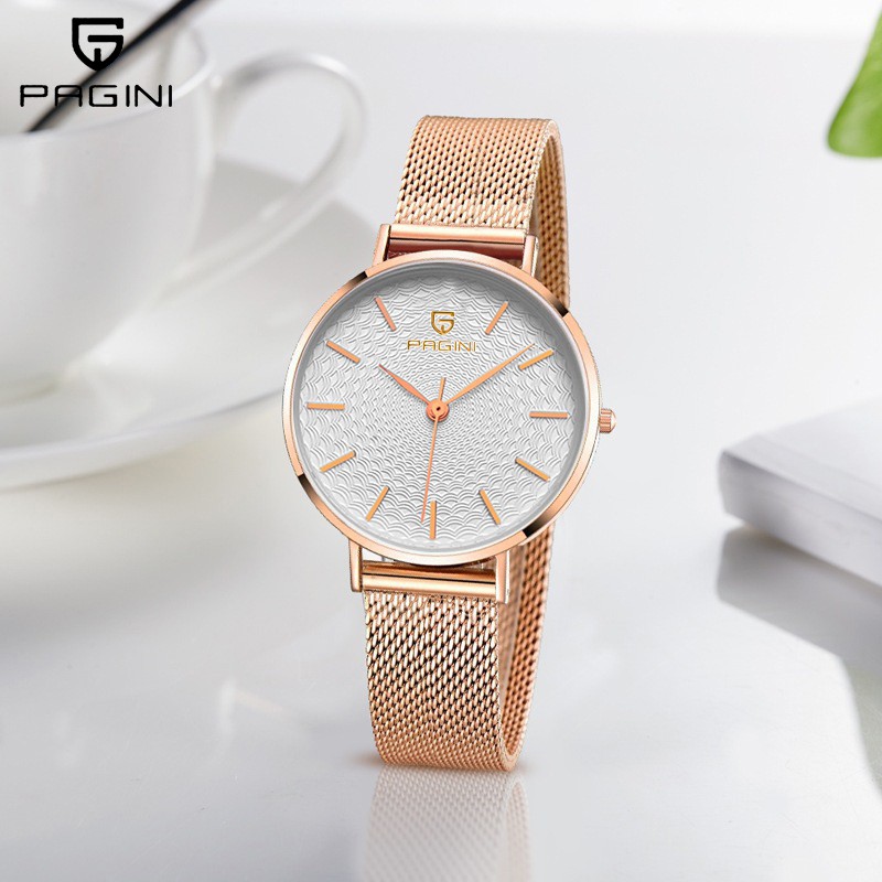Đồng Hồ Nữ PAGINI PA5333 Thiết Kế Hàn Quốc - Dây Đeo Thép Không Gỉ Kết Hợp Kiểu Khóa Nam Châm Thời Thượng | BigBuy360 - bigbuy360.vn