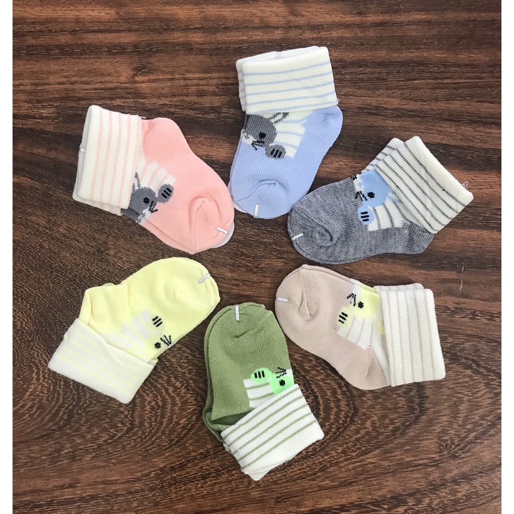 Combo 6 đôi vớ tất bé trẻ sơ sinh , 100% cotton co giãn và mềm mịn ,bảo đảm giao đúng như ảnh shop tự chụp 59