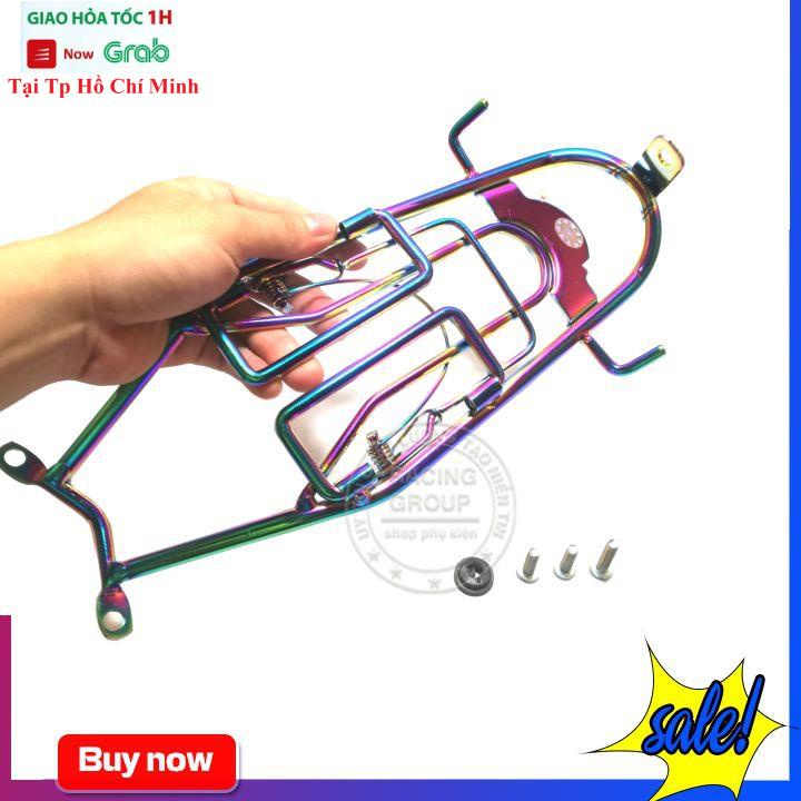 Baga Winner X Baga Titan 7 Màu Winner X Gắn Giữa Mẫu Thon Có Móc Treo Kẹp Đồ Inox Dầy 10ly Xi Titan Đủ Long Đền Ốc Gắn