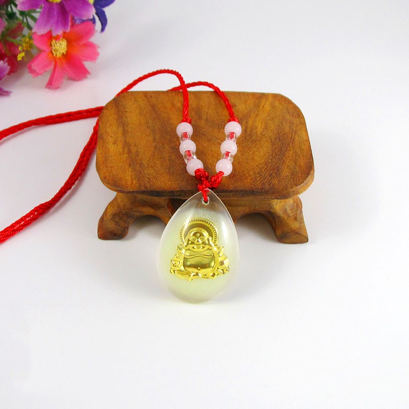 Mặt Dây Chuyền Pha Lê Phát Sáng 12 Cung Hoàng Đạo 12 Loket Kristal Zodiak (Miễn Phí Dây Đỏ)