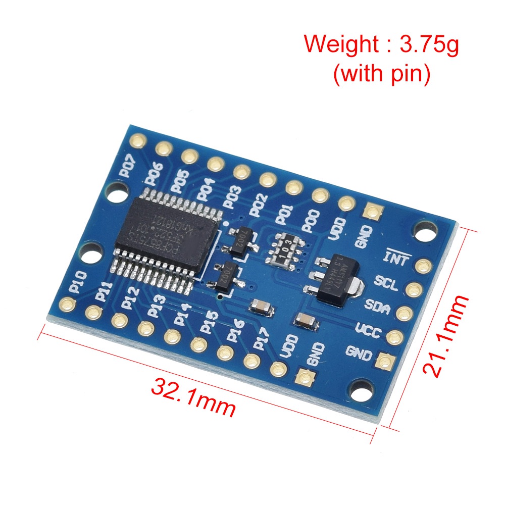 Bảng Mạch Mở Rộng PCF8575 IO DC 2.5-5.5V I2C 16 IO Cho Arduino