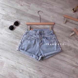 Quần short jean lưng cao