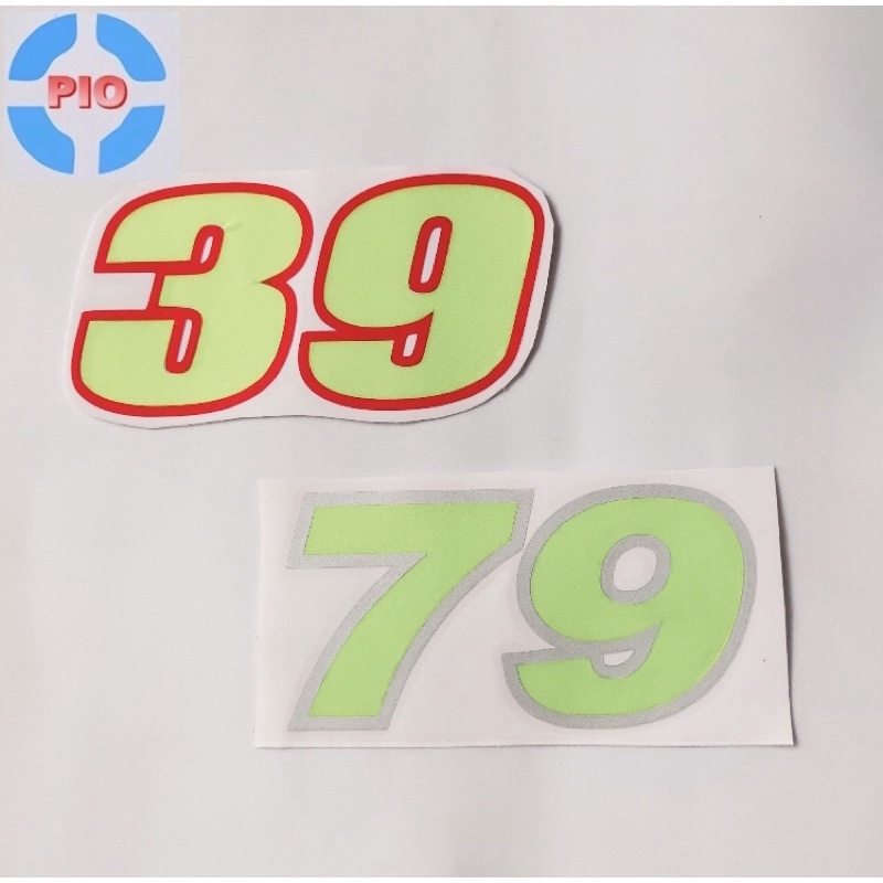Tem Decal Số 79, 39 Tài Lộc May Mắn Dán Xe Máy, Ô Tô, Mũ Bảo Hiểm, Điện Thoại, Laptop Chống Thấm Nước, Chống Bay Màu