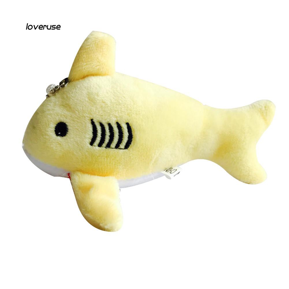 Móc khóa hình con cá mập dễ thương chiều dài 12 cm