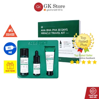 Bộ Chăm Sóc Da Mụn 3 Món [Hàng Nhập Khẩu Chính Hãng] - Some By Mi AHA-BHA-PHA 30 Days Miracle Travel Kit