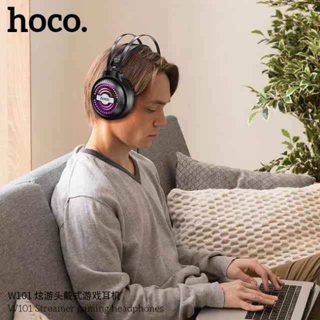 Tai nghe máy tính chơi game có míc chụp tai học online chơi game liên quân PUBG cho máy tính điện thoại W105 / w104