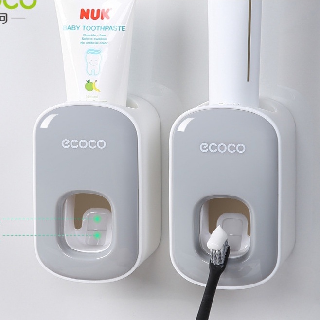 [ Hàng Mới Về ] Dụng cụ nhả kem đánh răng tự động ECOCO cao cấp thông minh tiện lợi sang trọng dán tường siêu chắc chắn