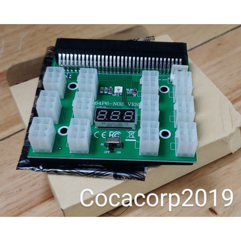 Mạch chuyển đổi nguồn server hp sang cáp VGA 6pin 12 jack - mạch kích cho nguồn server hp