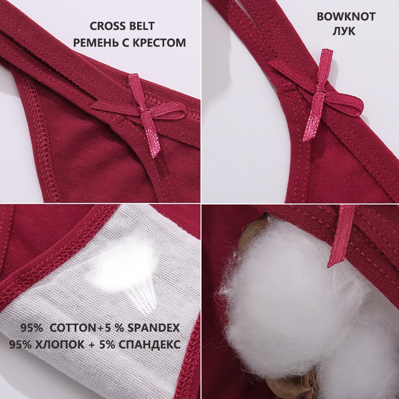 Set 3 Quần Lót FINETOO Bằng Cotton Lưng Thấp Với Kích Thước M-XL Gợi Cảm Dành Cho Nữ | BigBuy360 - bigbuy360.vn