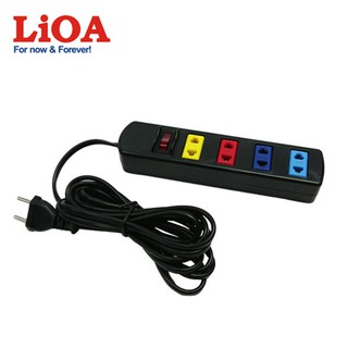 Ổ cắm kéo dài phổ thông lioa - loại 3 - 4 ổ cắm, dây 3 - 5m x 2