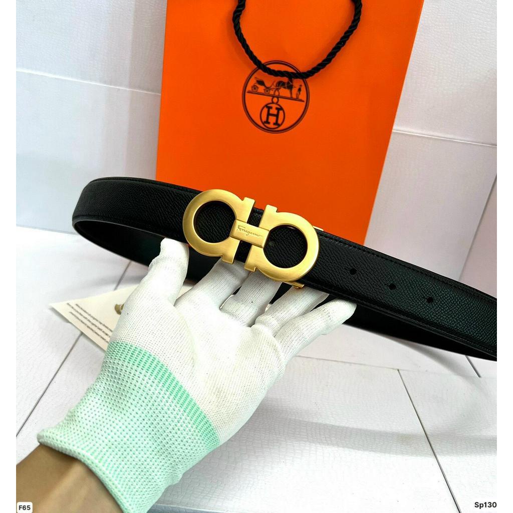 Thắt lưng nam Salvatore cao cấp, mặt khóa bấm dấu dây mã SF-555