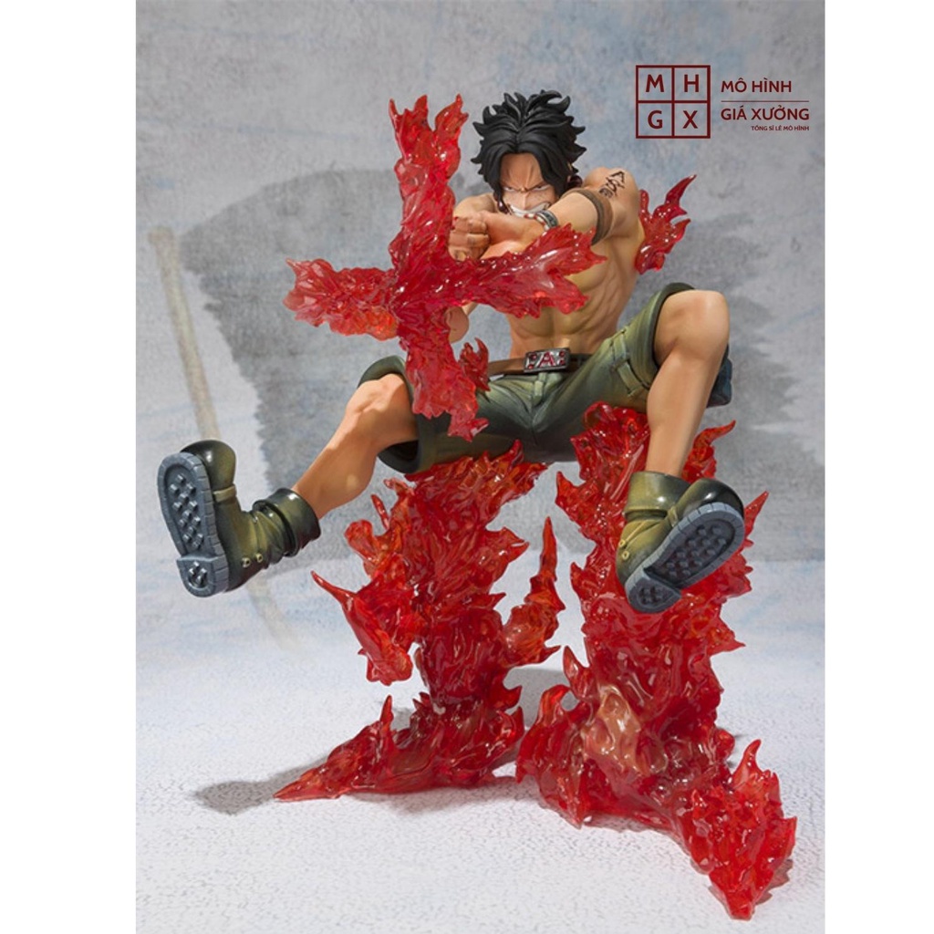 Mô hình One Piece ACE V2 hàng siêu đẹp cao 15cm trạng thái chiến đấu , figure mô hình one piece , mô hình giá xưởng