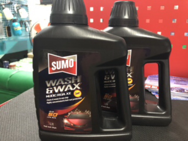 Nước Rửa Xe Sumo Wash & Wax (1L) mẫu mới